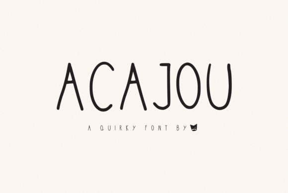 Acajou: A Playful Handwritten Font for Editorial Design