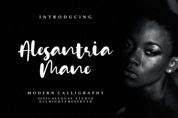 Alesantria Mane: A Bold Handwritten Font for Brands