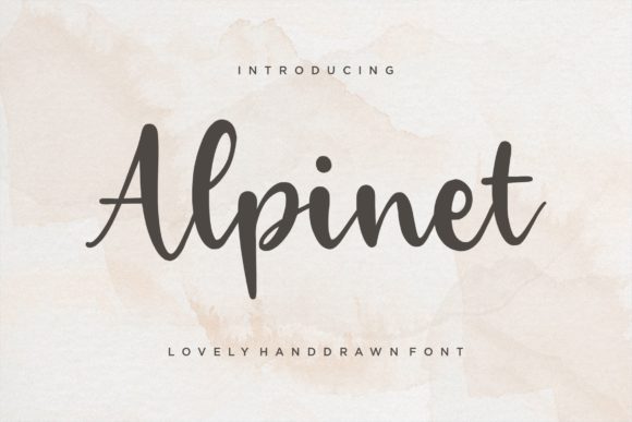 Alpinet: A Timeless Script Handwritten Font for Makers