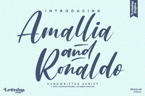 Amallia and Ronaldo: A Dainty Script for Elegant Design
