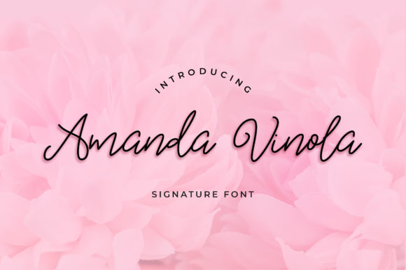 Amanda Vinola: A Sweet Script Font for Makers