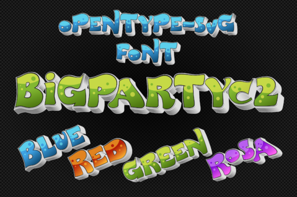 BigPartyC2: A Friendly Color Font for Editorial Design