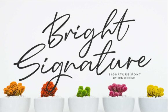 Bright Signature: A Relaxed Handwritten Font for Campaigns