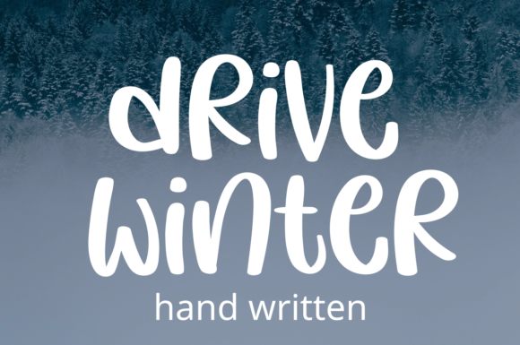 Drive Winter: A Trendy Handwritten Font for Editors