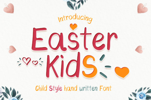 Easter Kids: A Joyful Handwritten Font for Editorial Design