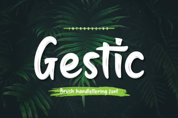 Gestic: A Brush Handwritten Font for Modern Branding
