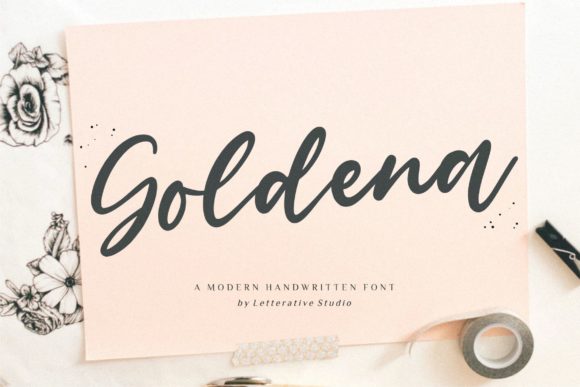 Goldena: A Timeless Handwritten Font for Crafters