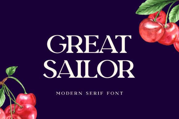 Great Sailor: A Bold Serif Font for Makers