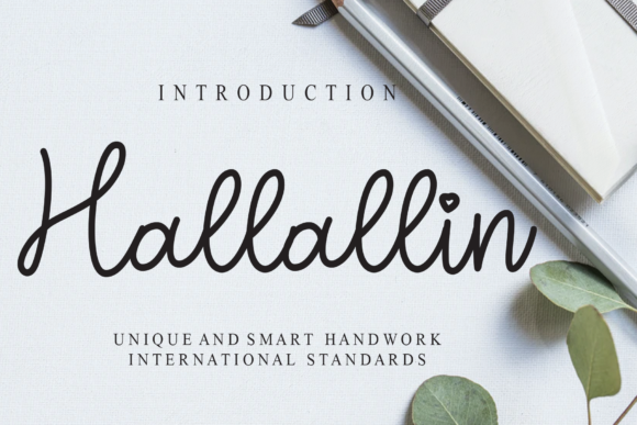 Hallallin: An Elegant Script Handwritten Font for Editorial Design