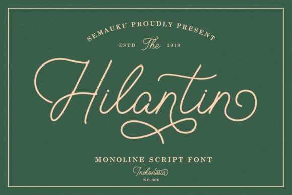 Hilantin: A Delicate Script Handwritten Font for Editors