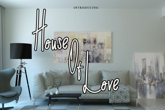 House of Love: A Stylish Script Font for Editorial Design