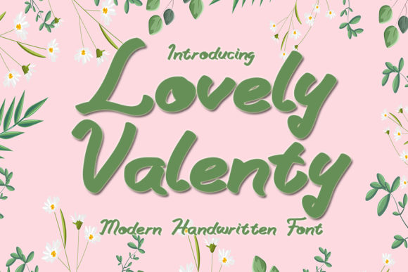 Lovely Valenty: A Beautiful Script Handwritten Font for Crafters