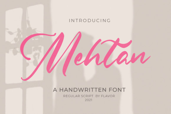 Mehtan: A Sweet Handwritten Font for Web Design