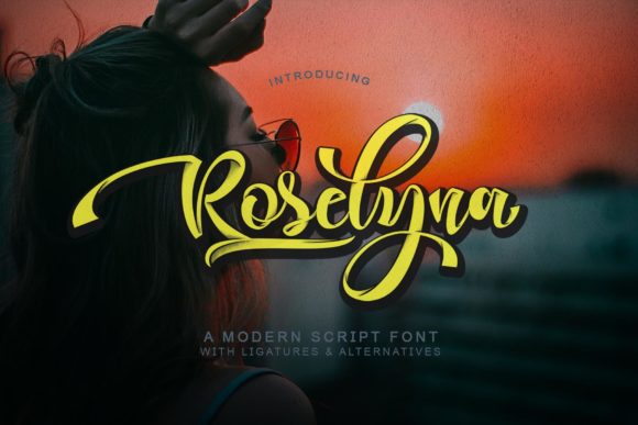 Roselyna: A Bold Handwritten Font for Editorial Design