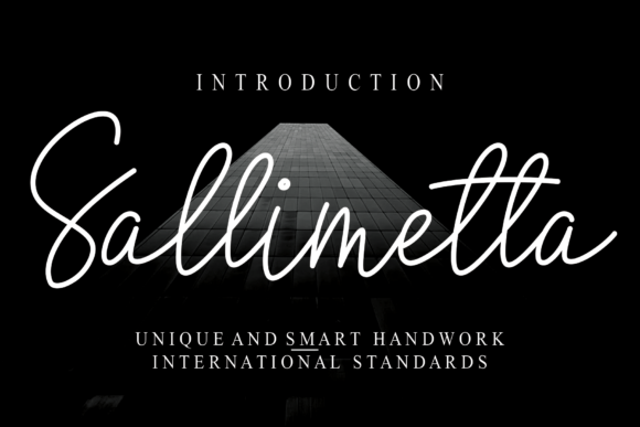 Sallimetta: A Clean Script Handwritten Font for Crafters