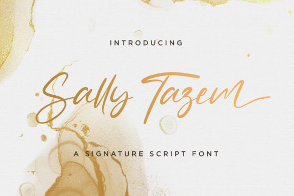 Sally Tazem: A Premium Handwritten Font for Editorial Design