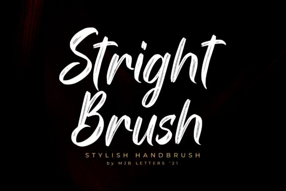 Stright Brush: A Natural Handwritten Font for Makers
