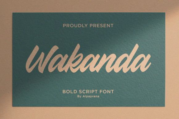 Wakanda: A Daring Script Handwritten Font for Bold Branding